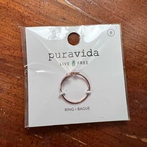 Pura Vida rose gold ring